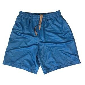 Athletic Works Mens Blue Mesh Basketball Shorts Size M 32-34 Gym Training Active
